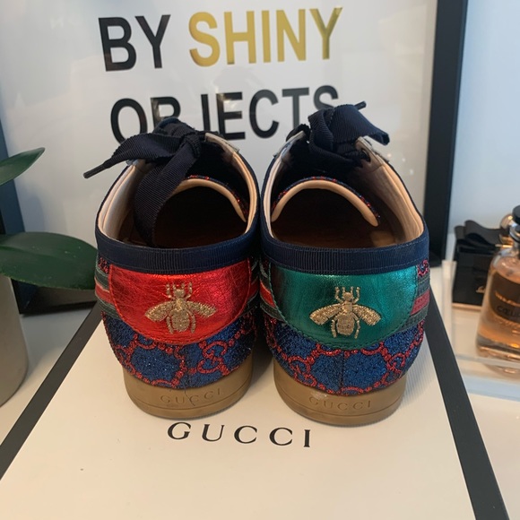 Gucci GG Lame Sneakers size 39 - Picture 3 of 8